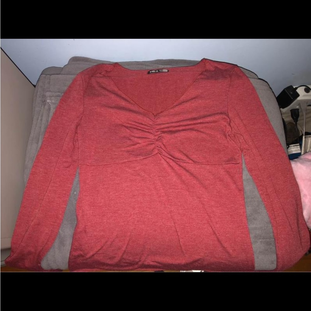 SHEIN maroon top SIZE SMALL